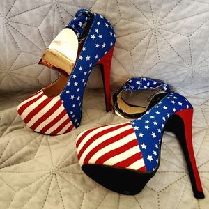 American Flag 6" Pumps